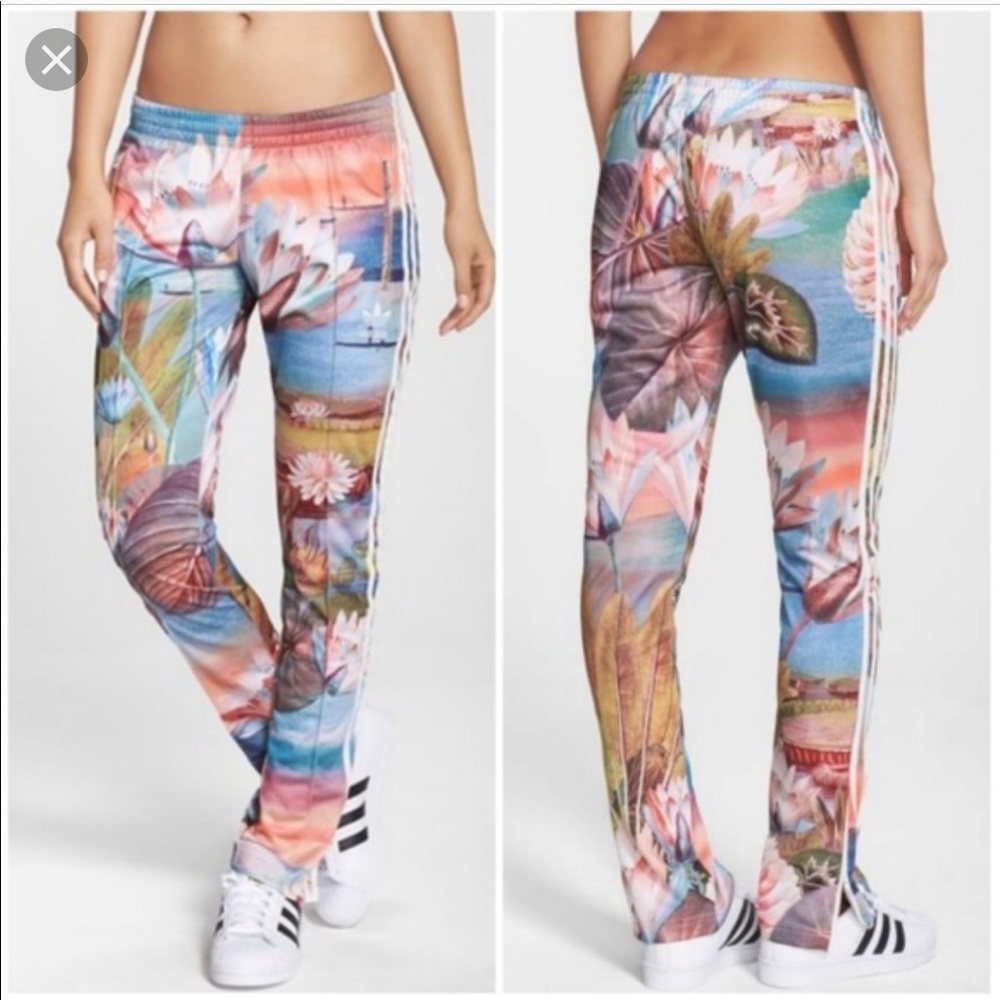 Adidas ‘Curso D'Agua' Track Pants w/ raw pink tee